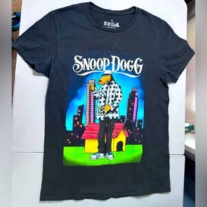 Joe Cool Snoop Dogg Graphic Small T-Shirt  Black